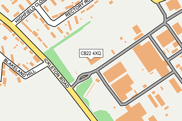 CB22 4XQ map - OS OpenMap – Local (Ordnance Survey)