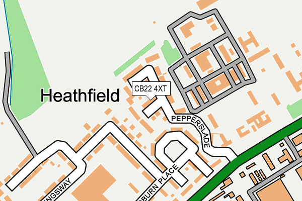 CB22 4XT map - OS OpenMap – Local (Ordnance Survey)