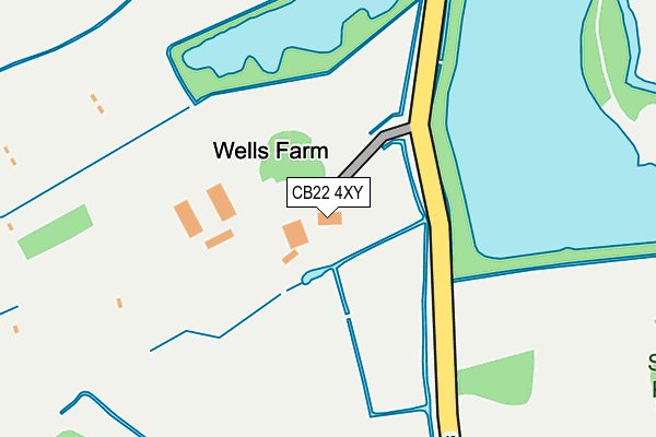 CB22 4XY map - OS OpenMap – Local (Ordnance Survey)