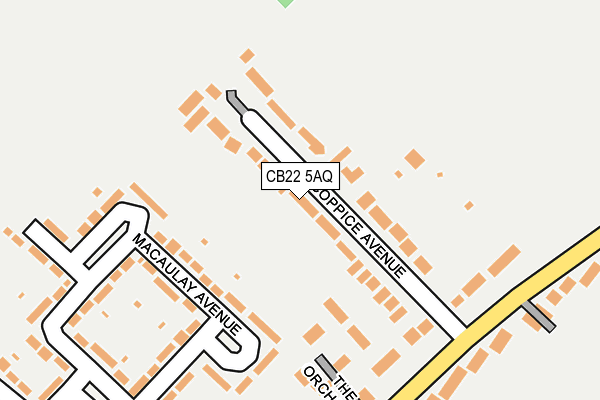 CB22 5AQ map - OS OpenMap – Local (Ordnance Survey)