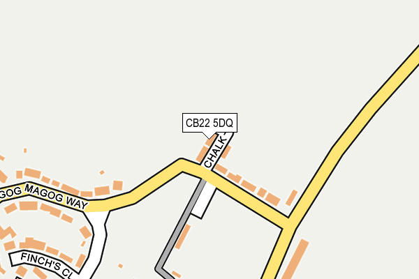 CB22 5DQ map - OS OpenMap – Local (Ordnance Survey)