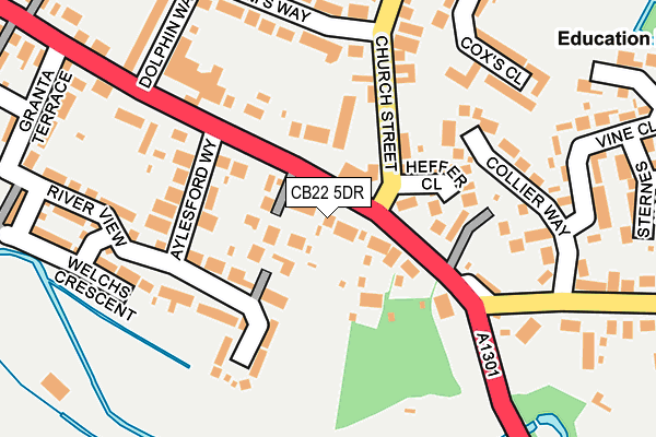 CB22 5DR map - OS OpenMap – Local (Ordnance Survey)