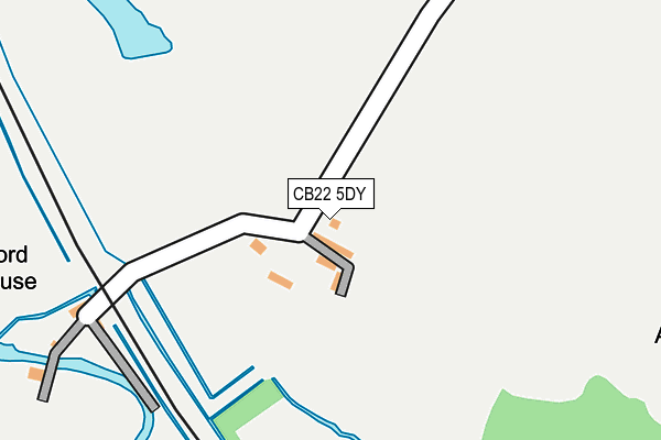 CB22 5DY map - OS OpenMap – Local (Ordnance Survey)