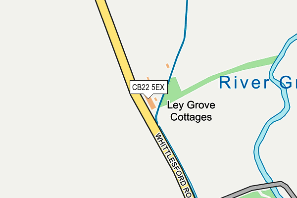 CB22 5EX map - OS OpenMap – Local (Ordnance Survey)