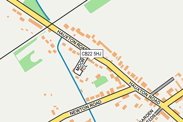 CB22 5HJ map - OS OpenMap – Local (Ordnance Survey)