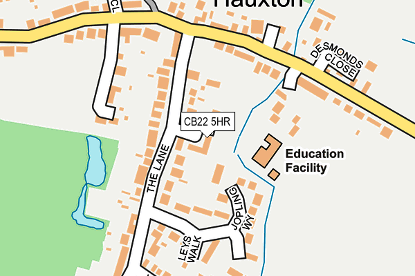 CB22 5HR map - OS OpenMap – Local (Ordnance Survey)