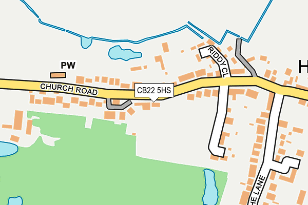 CB22 5HS map - OS OpenMap – Local (Ordnance Survey)