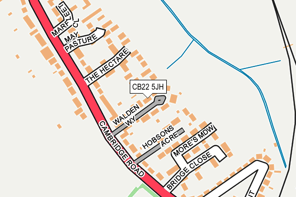 CB22 5JH map - OS OpenMap – Local (Ordnance Survey)