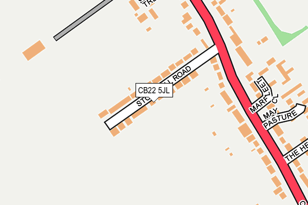 CB22 5JL map - OS OpenMap – Local (Ordnance Survey)