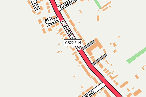 Map of CLAIRE JACKMAN LIMITED at local scale