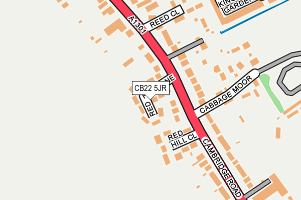 CB22 5JR map - OS OpenMap – Local (Ordnance Survey)