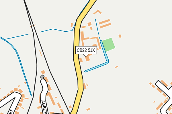 CB22 5JX map - OS OpenMap – Local (Ordnance Survey)