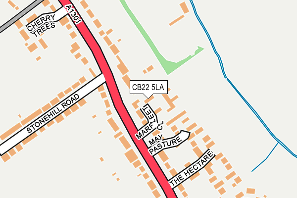 CB22 5LA map - OS OpenMap – Local (Ordnance Survey)