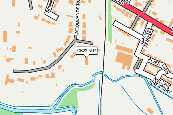 CB22 5LP map - OS OpenMap – Local (Ordnance Survey)