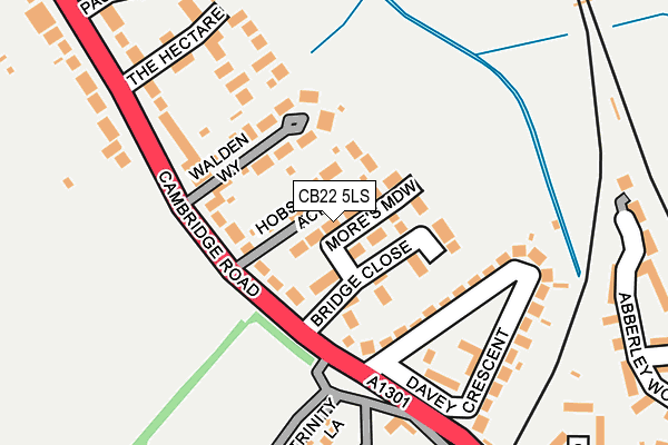 CB22 5LS map - OS OpenMap – Local (Ordnance Survey)