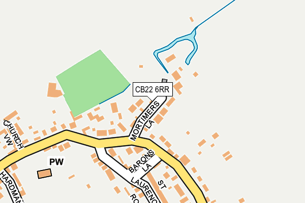 CB22 6RR map - OS OpenMap – Local (Ordnance Survey)
