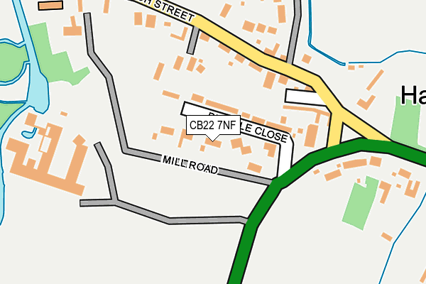 CB22 7NF map - OS OpenMap – Local (Ordnance Survey)