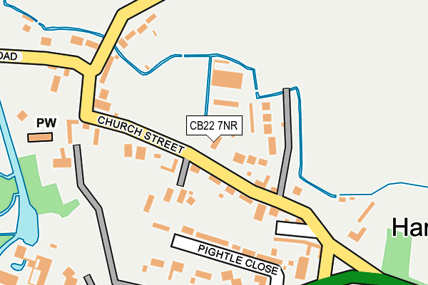 CB22 7NR map - OS OpenMap – Local (Ordnance Survey)