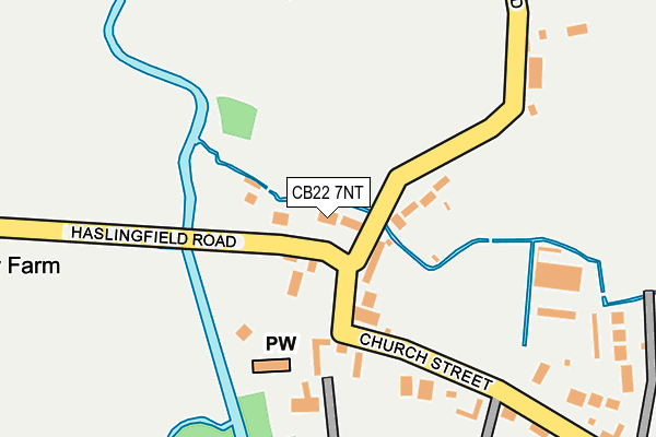 CB22 7NT map - OS OpenMap – Local (Ordnance Survey)