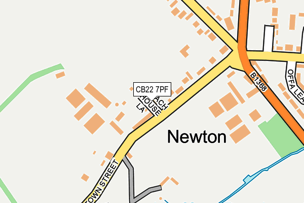 CB22 7PF map - OS OpenMap – Local (Ordnance Survey)