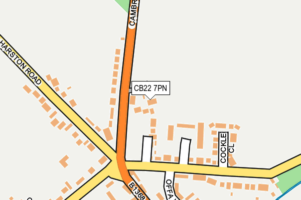 CB22 7PN map - OS OpenMap – Local (Ordnance Survey)