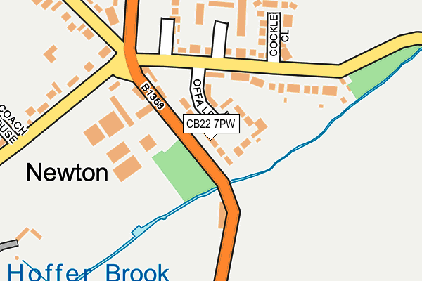 CB22 7PW map - OS OpenMap – Local (Ordnance Survey)