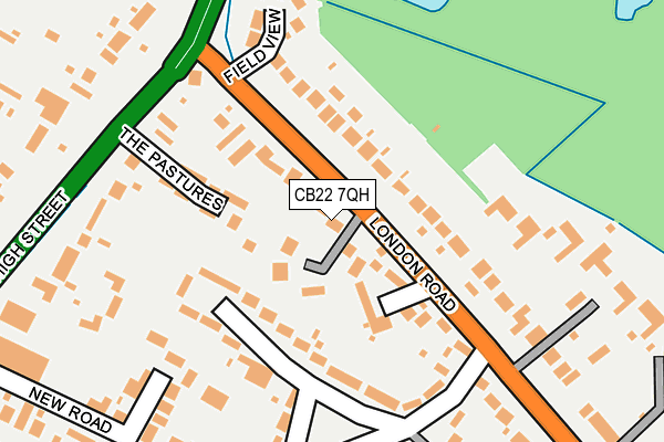 CB22 7QH map - OS OpenMap – Local (Ordnance Survey)