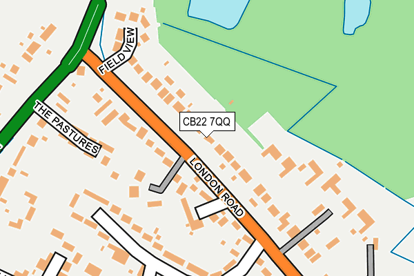 CB22 7QQ map - OS OpenMap – Local (Ordnance Survey)