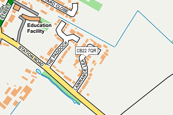 CB22 7QR map - OS OpenMap – Local (Ordnance Survey)