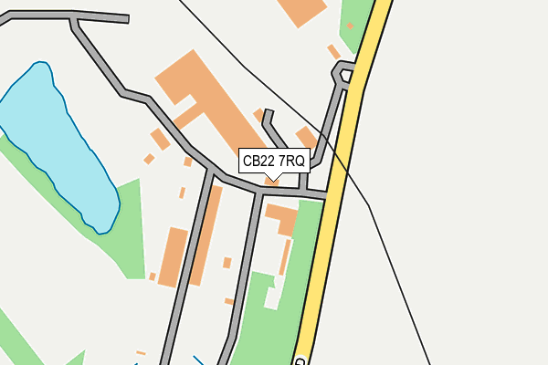 CB22 7RQ map - OS OpenMap – Local (Ordnance Survey)