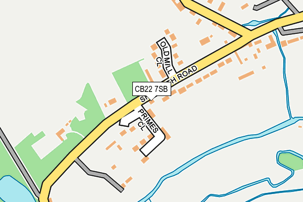 CB22 7SB map - OS OpenMap – Local (Ordnance Survey)
