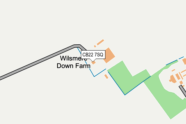 CB22 7SQ map - OS OpenMap – Local (Ordnance Survey)