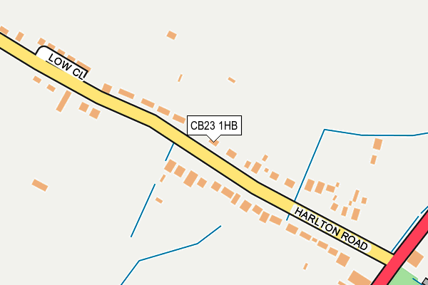 CB23 1HB map - OS OpenMap – Local (Ordnance Survey)