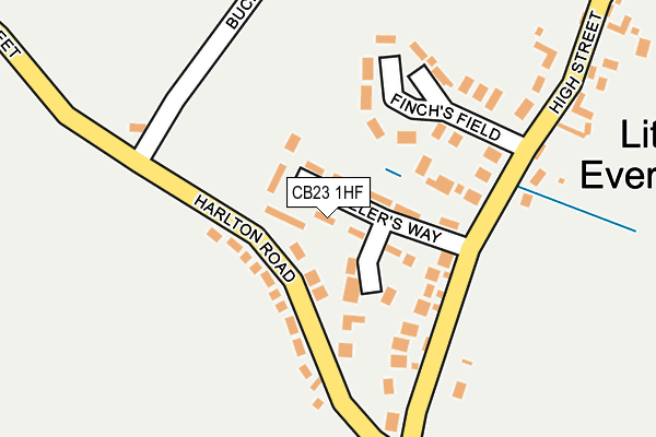 CB23 1HF map - OS OpenMap – Local (Ordnance Survey)