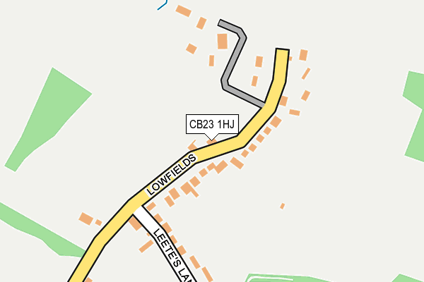 CB23 1HJ map - OS OpenMap – Local (Ordnance Survey)