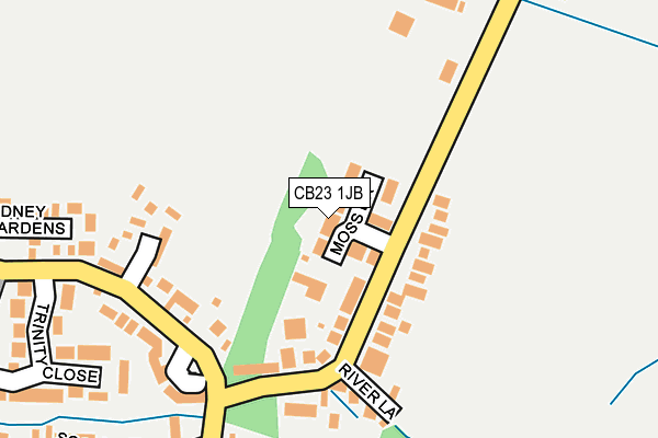 CB23 1JB map - OS OpenMap – Local (Ordnance Survey)
