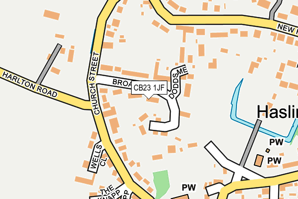CB23 1JF map - OS OpenMap – Local (Ordnance Survey)