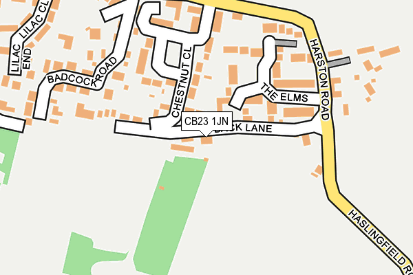 CB23 1JN map - OS OpenMap – Local (Ordnance Survey)