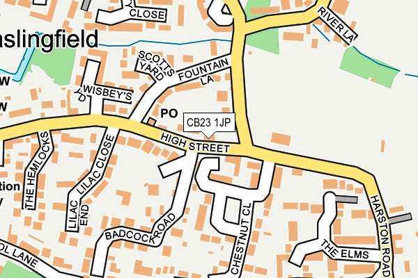 CB23 1JP map - OS OpenMap – Local (Ordnance Survey)
