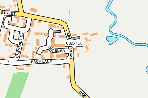 CB23 1JX map - OS OpenMap – Local (Ordnance Survey)