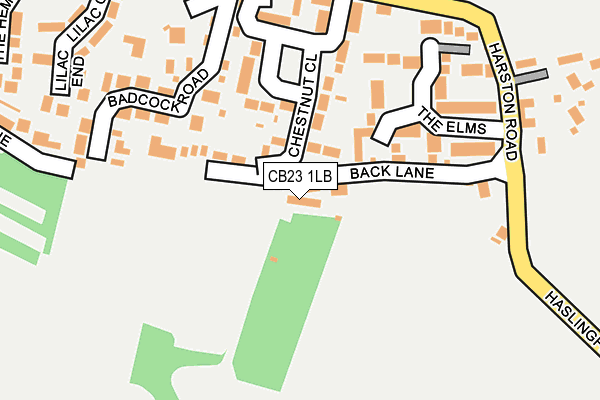 CB23 1LB map - OS OpenMap – Local (Ordnance Survey)
