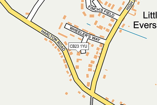 CB23 1YU map - OS OpenMap – Local (Ordnance Survey)