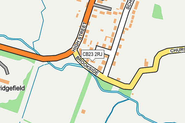 CB23 2RJ map - OS OpenMap – Local (Ordnance Survey)