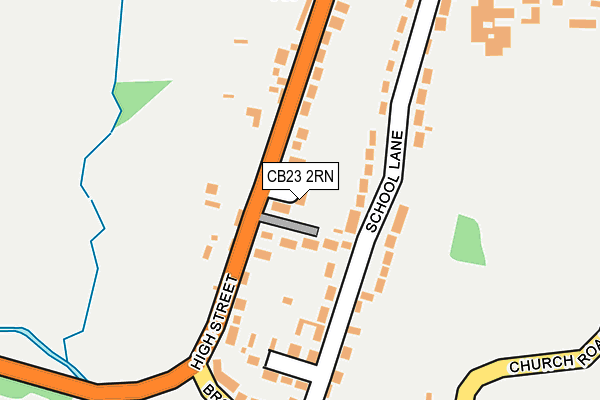 CB23 2RN map - OS OpenMap – Local (Ordnance Survey)
