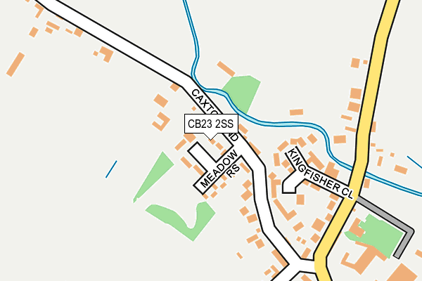 CB23 2SS map - OS OpenMap – Local (Ordnance Survey)