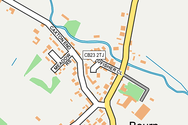 CB23 2TJ map - OS OpenMap – Local (Ordnance Survey)
