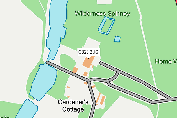 CB23 2UG map - OS OpenMap – Local (Ordnance Survey)