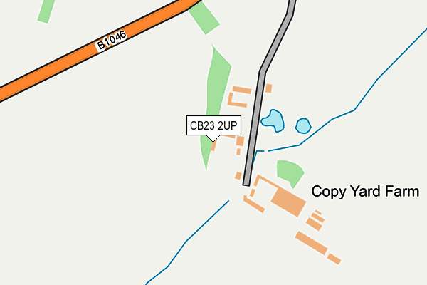 CB23 2UP map - OS OpenMap – Local (Ordnance Survey)