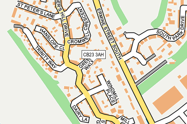CB23 3AH map - OS OpenMap – Local (Ordnance Survey)