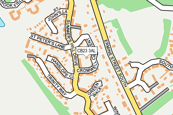 CB23 3AL map - OS OpenMap – Local (Ordnance Survey)